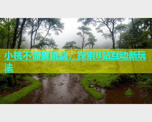 小桃不惊醒挑战，探索B站互动新玩法