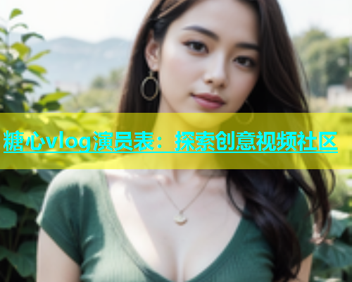 糖心vlog演员表：探索创意视频社区