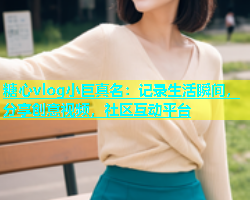 糖心vlog小巨真名：记录生活瞬间，分享创意视频，社区互动平台