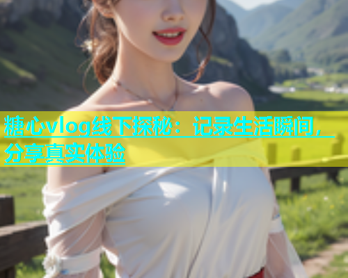 糖心vlog线下探秘：记录生活瞬间，分享真实体验