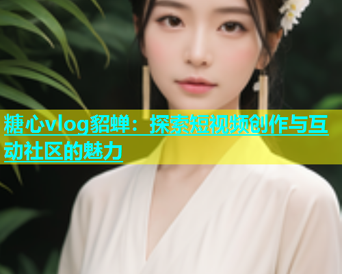 糖心vlog貂蝉：探索短视频创作与互动社区的魅力  第2张