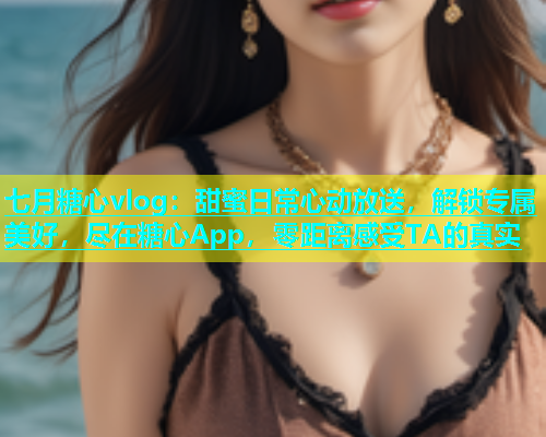 七月糖心vlog：甜蜜日常心动放送，解锁专属美好，尽在糖心App，零距离感受TA的真实  第1张