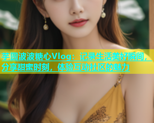 芋圆波波糖心Vlog：记录生活美好瞬间，分享甜蜜时刻，体验互动社区的魅力