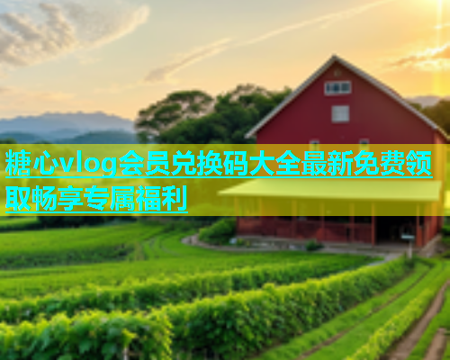 糖心vlog会员兑换码大全最新免费领取畅享专属福利